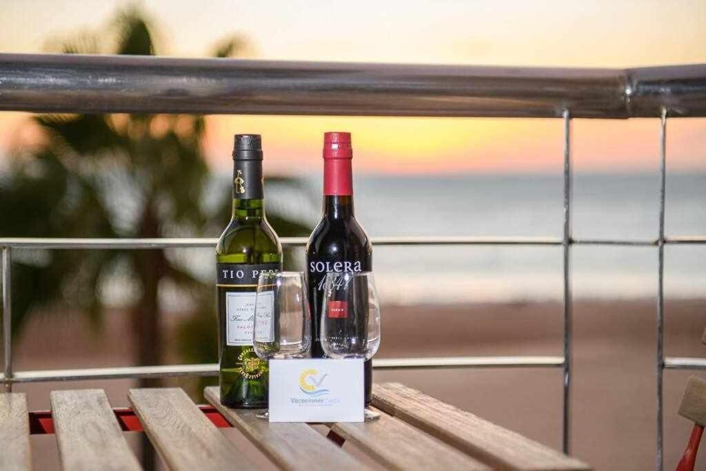 Preciado Apartamento Con Vistas Frontales Al Mar Cádiz Eksteriør billede